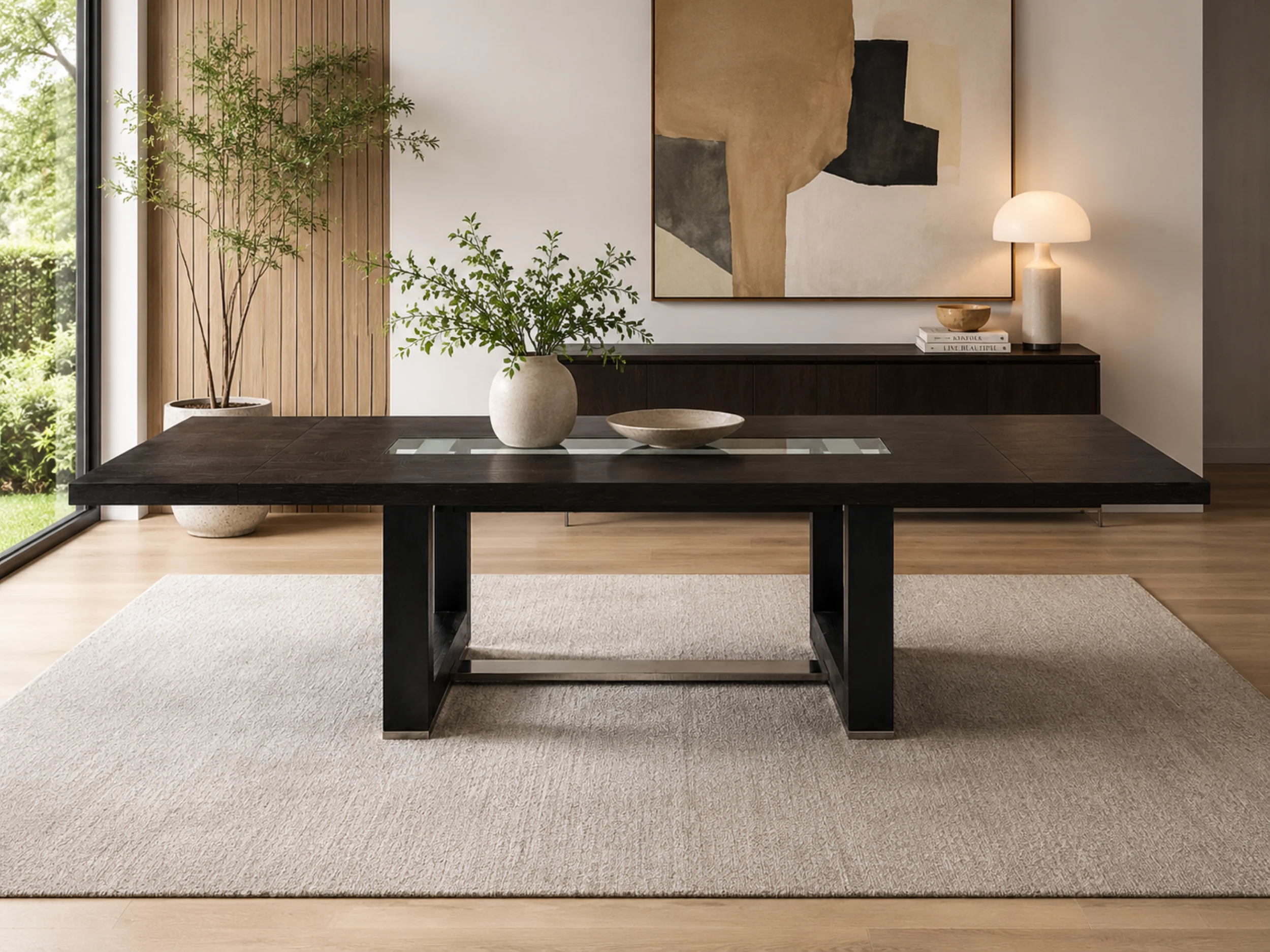 Novo Black Extendable Dining Table