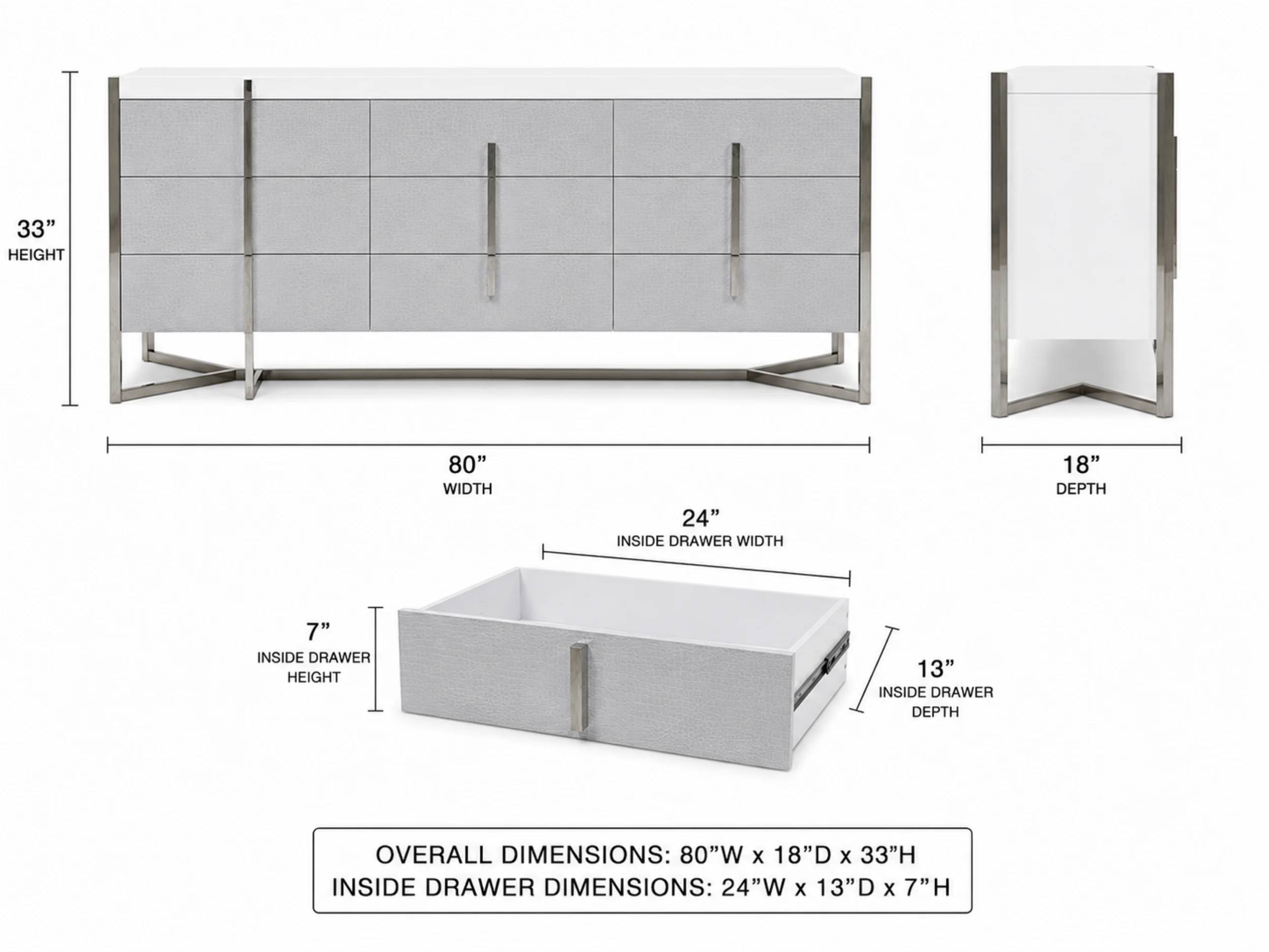 Martelli Modern 9-Drawer Dresser - Image 2