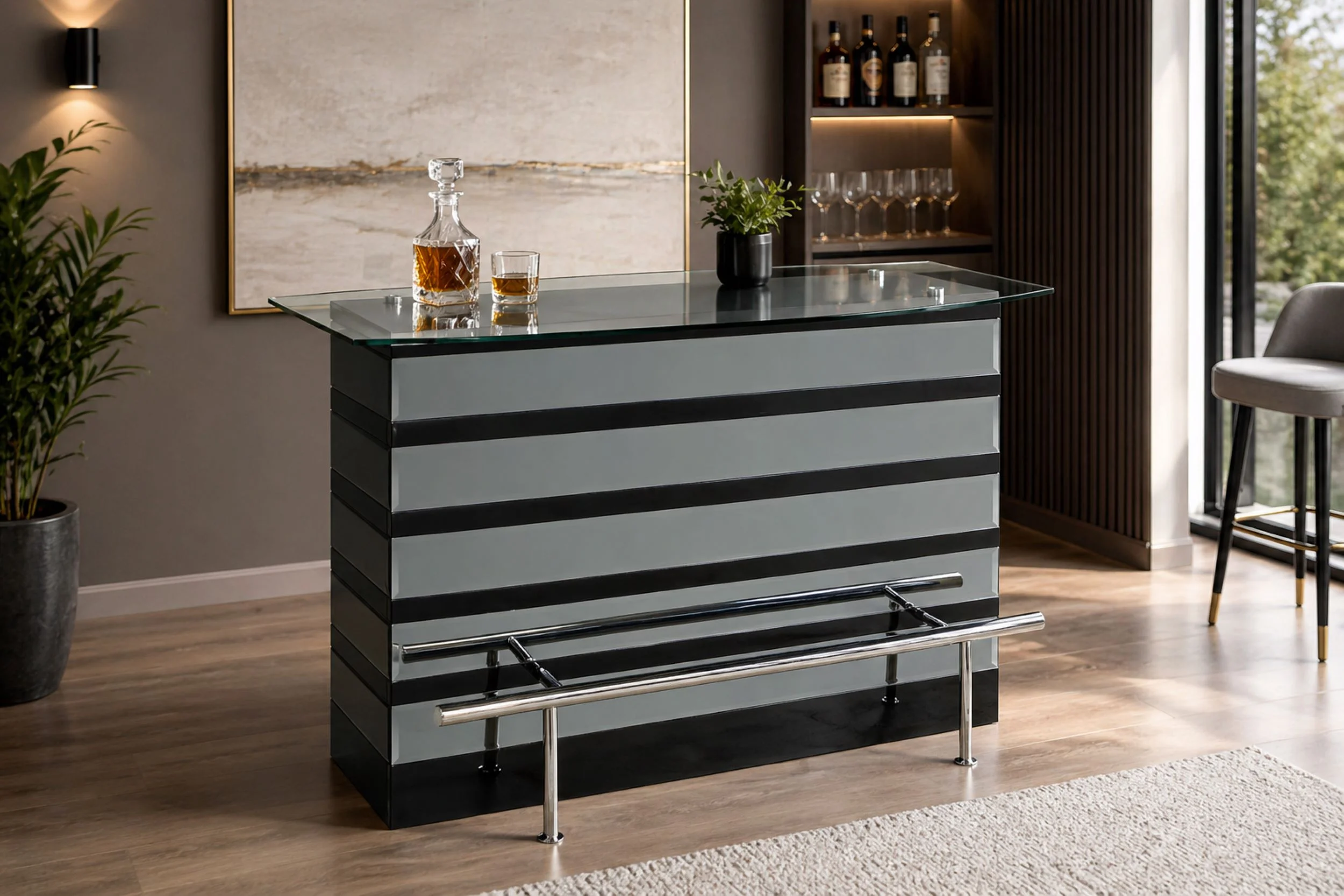 MERA BLACK BAR COUNTER