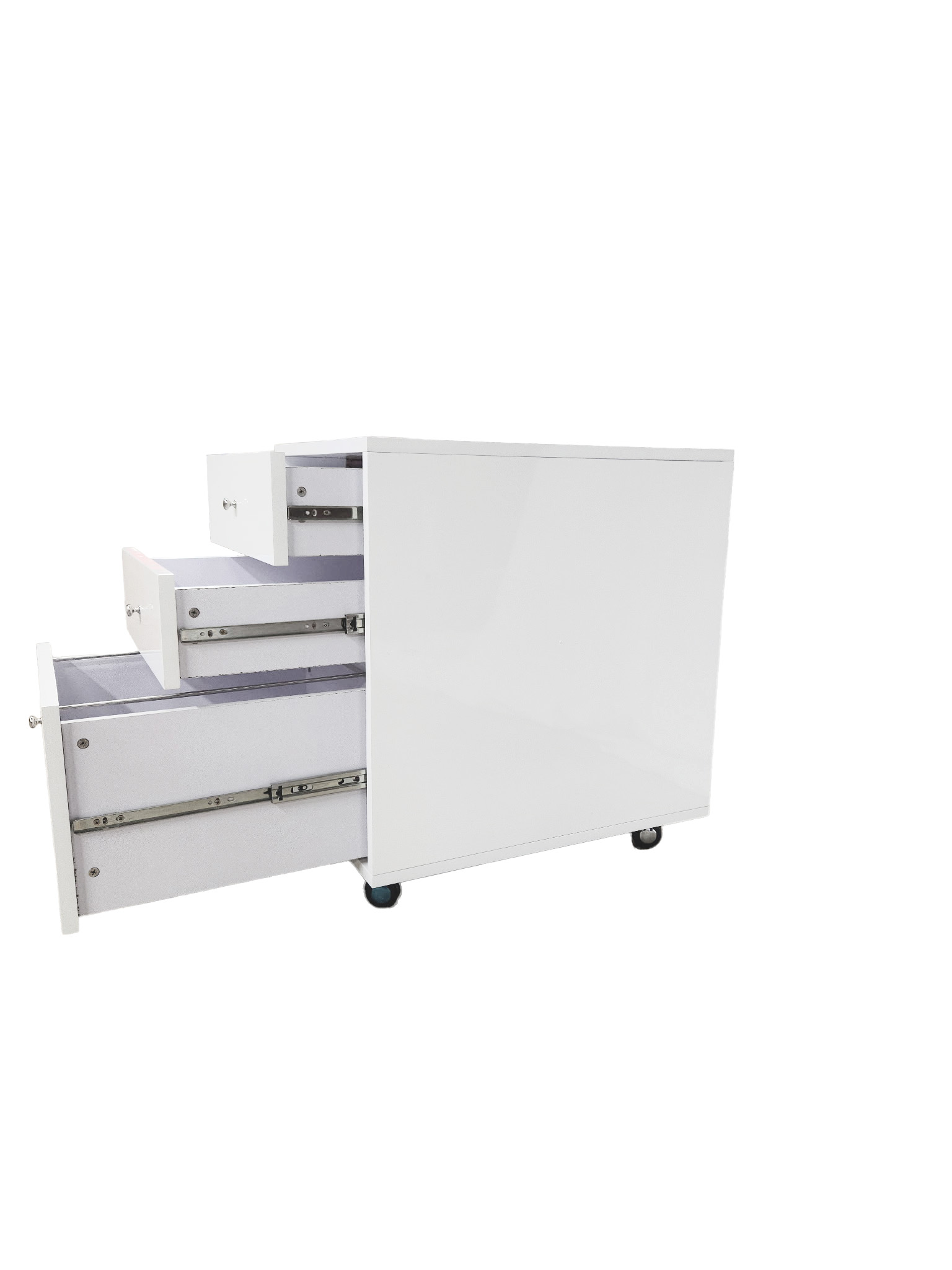 BALI White Filing Cabinet - Image 3