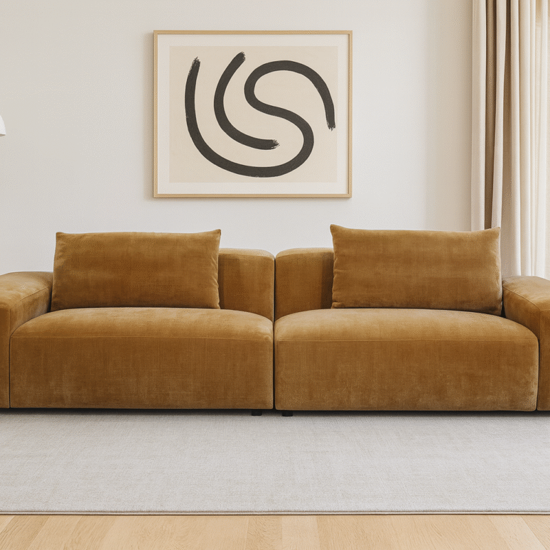 MARBELLA Cafe Brown Sofa